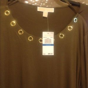 Michael Kors Top. New Brown Long Sleeve XL